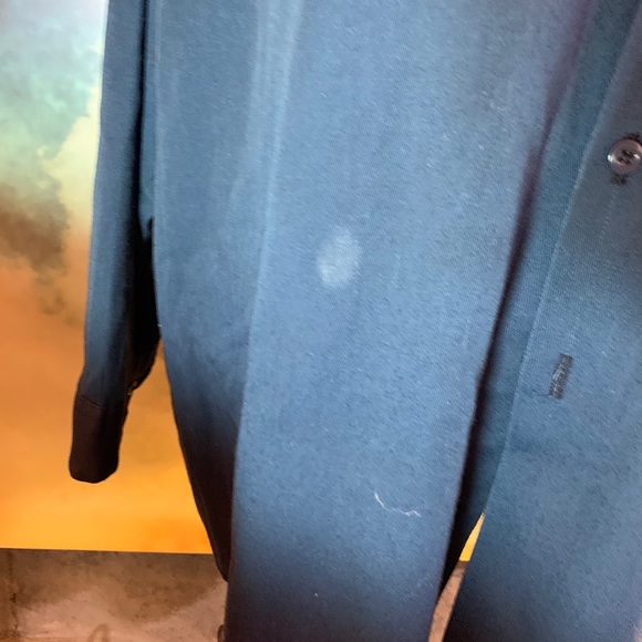 Broken-in & very used Dickies XL Navy work shirt - Picture 5 of 8